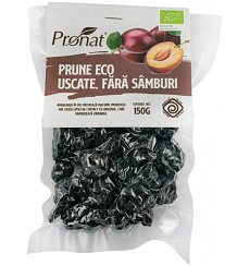 Prune Bio uscate, fara samburi, 150 g