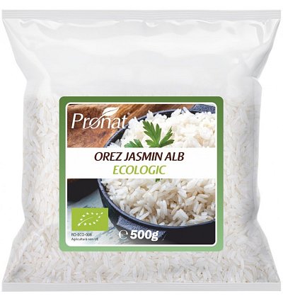 Orez Jasmin alb bio, 500 g