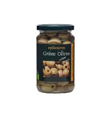 ECO/BIO Masline verzi fara samburi 315g/170g in saramura