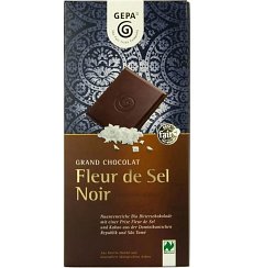 Ciocolata Bio neagra Fleur de Sel Noir,100 g Gepa