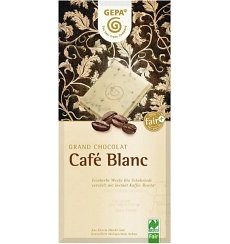 Ciocolata alba cu cafea Cafe Blanc,Bio 100 g Gepa