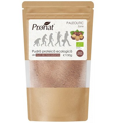 Pudra proteica bio din nuci de macadamia, 150 g
