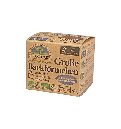 FORME DE COPT PENTRU BRIOSE, MARI 6,3 cm, 60 BUCATI IF YOU CARE