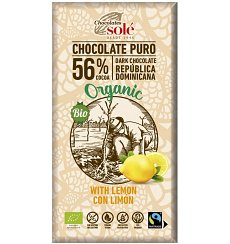 CIOCOLATA BIO CU LAMAIE 56% CACAO, 100 G CHOCOLATES SOLE