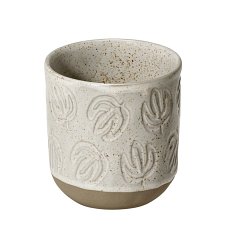 Cana din ceramica 0.2l, cu design frunza