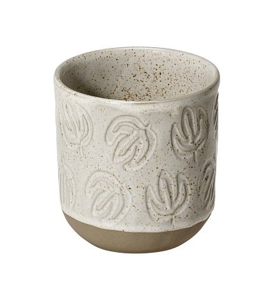 Cana din ceramica 0.2l, cu design frunza