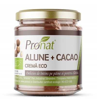 CREMA BIO DE ALUNE CU CACAO, 220G VEGAN