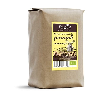 FAINA BIO DE PORUMB MACINATA FIN 1KG