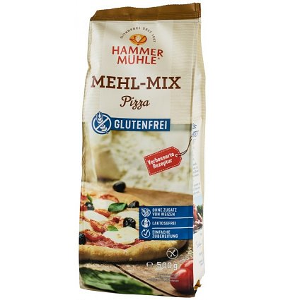 MIX DE FAINA PENTRU PIZZA, FARA GLUTEN, 500G HAMMER MUHLE