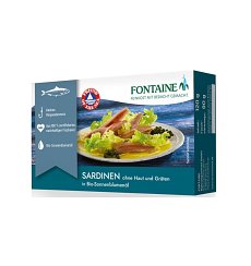 Sardine fara piele si oase in ulei bio de floarea-soarelui - 120 g