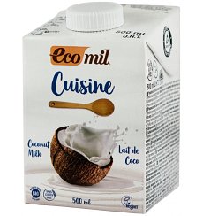 CREMA VEGETALA BIO PENTRU GATIT PE BAZA DE COCOS, 500ML ECOMIL CUISINE