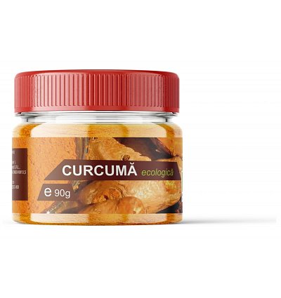 CURCUMA BIO cu capac tip solnita, 90 G