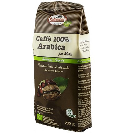 Cafea BIO 100% arabica, 250g Salomoni