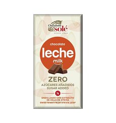 Ciocolata cu lapte minim 39% cacao, cu stevie, 100g Chocolates Sole