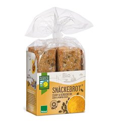 Paine Bio crocanta cu seminte de dovleac si curry, 200g Bohlsener Muhle