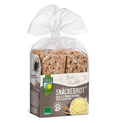 Paine Bio crocanta cu cascaval si chimen negru, 200g Bohlsener Muhle