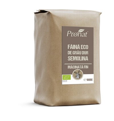 ECO/BIO Faina Semolina -din grau dur- macinata fin- 1kg