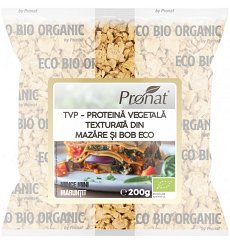 TVP - Proteina vegetala texturata din mazare si bob bio 200g, mince mini (maruntit)