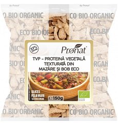 TVP - Proteina Vegetala Texturata din mazare bio, textura medie, 150 g