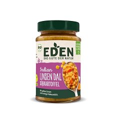ECO/BIO Mancare din linte cu cartofi dulci in stil indian, 400g