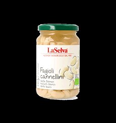 ECO/BIO Fasole alba fiarta cannelini, in borcan, 340gr