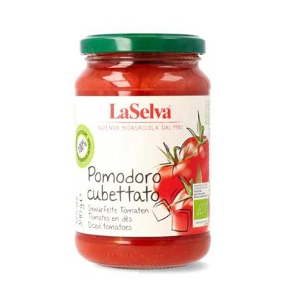 ECO/BIO Rosii cuburi in suc, 340gr