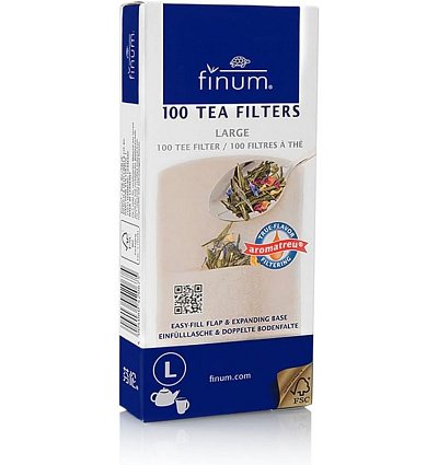 Filtre pentru ceai de marimea L, maro, 100 buc