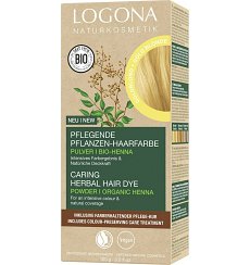 Vopsea de par bio pe baza de plante, 100 g Blond auriu Logona
