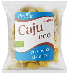 Caju bio condimentat cu aroma de curry si nuca de cocos 50g
