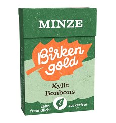 Bomboane cu xylitol si menta 30g Birkengold