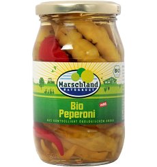 Ardei iute mediu in otet de mere bio 320 g / 150 g