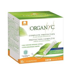 Organyc Bio Tampoane Super plus compact din bumbac organic, 16 buc