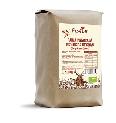 Faina integrala de grau Bio, 3000g