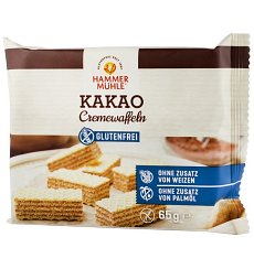 Napolitane cu crema de cacao, 65 g HAMMER MUHLE