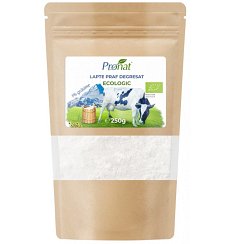 Lapte praf Bio degresat, 1% grasime, 250g