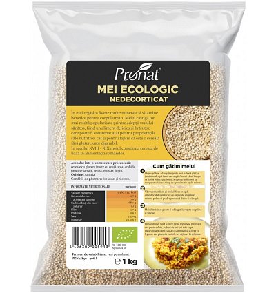 Mei BIO nedecorticat, 1000 g