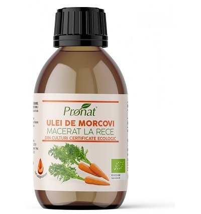 Ulei BIO de morcovi macerat la rece, 100ml