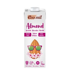 Bautura BIO de migdale natur protein, fara zahar, 1L Ecomil