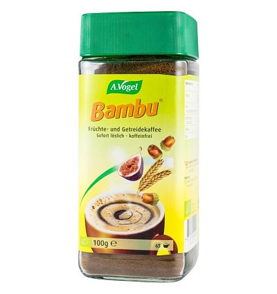 Bautura instant bio din fructe si cereale, inlocuitor de cafea, 100 g, Pentru 65 portii Bambu