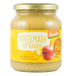 Piure ecologic de mere cu banane, 360 g Nur PUUR