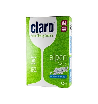 Sare dedurizanta alpina, 1,5 Kg Claro