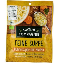 Supa BIO de pui cu taitei, 40 g NATUR COMPAGNIE