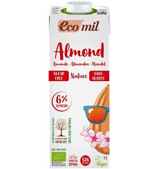 Bautura Bio natur de migdale, fara zahar, 1 l Ecomil