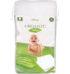 Dischete patrate Baby din bumbac organic 60 buc Organyc