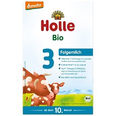 Lapte praf bio de vaca pentru sugari 10 luni Formula 3 demeter - 600 g