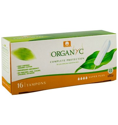 Tampoane SUPER PLUS din bumbac organic 16 buc. Organyc