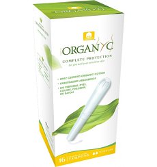 Tampoane REGULAR din bumbac organic, cu aplicator 16 buc Organyc