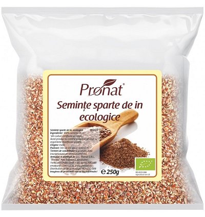 Seminte de in sparte Bio, 250 g