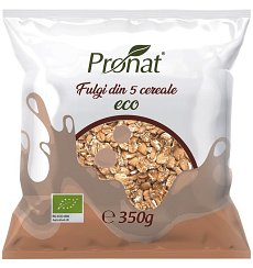 Fulgi din 5 cereale Bio, 350 g