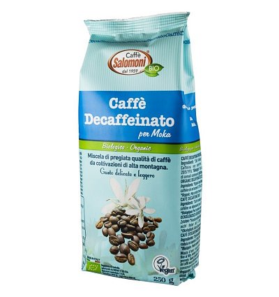 Cafea BIO decofeinizata 250 g Salomoni